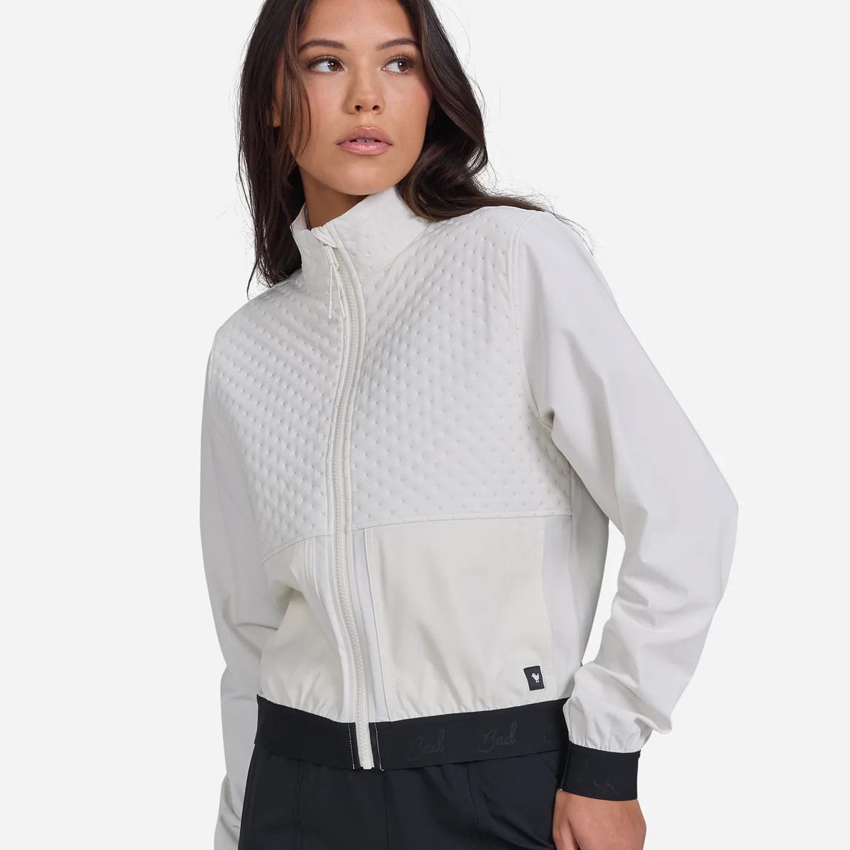 Women's Hybrid Jacket - White Onyx - Bad Birdie | Bad Birdie Golf