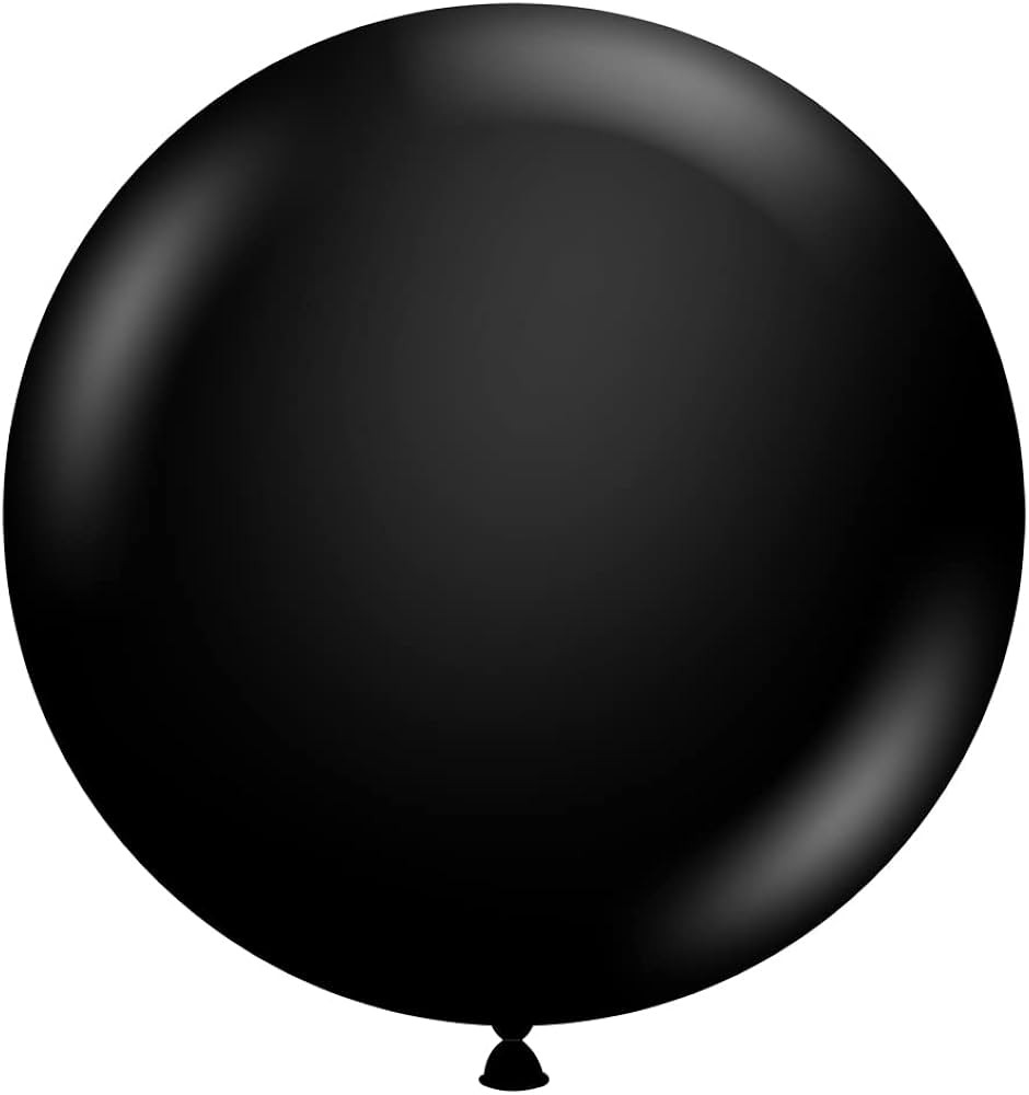 Tuf-Tex 17" Black Latex Balloons | Amazon (US)