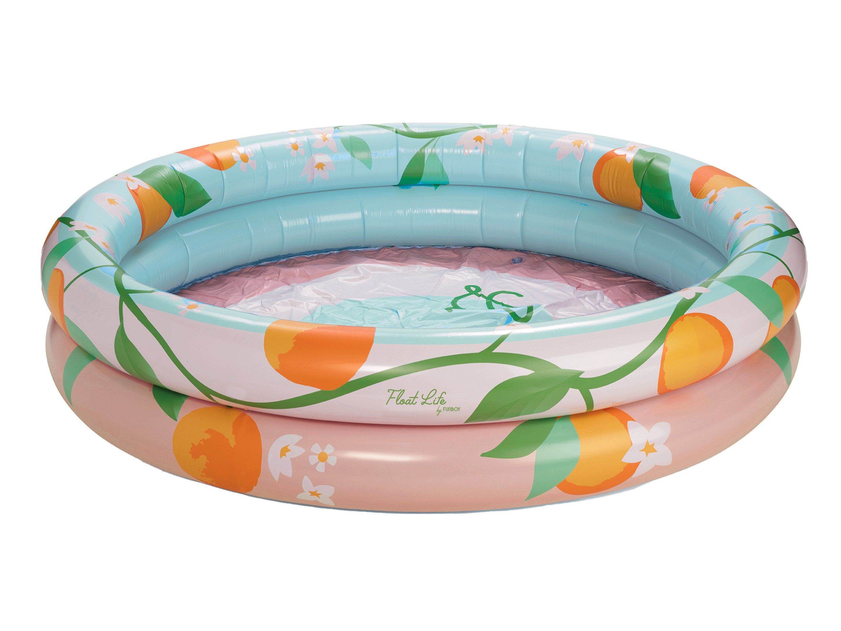 Float Life by Funboy Inflatable Round 2-Ring Pool, Orange Blossom, 65'' Diameter, Children 6+ & A... | Walmart (US)