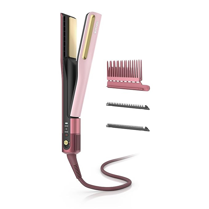 Shark SilkiPro™ Straight | Wet-to-Dry Hair Straightener + Rapid Blow Dryer | 3 Interchangeable ... | Amazon (US)