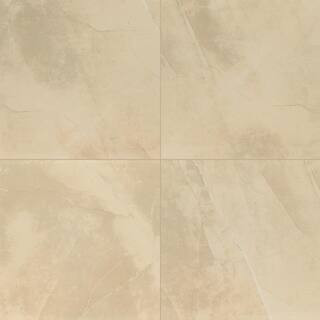 MSI Madison Cream 24 in. x 24 in. Polished Porcelain Stone Look Floor and Wall Tile (16 sq. ft./C... | The Home Depot