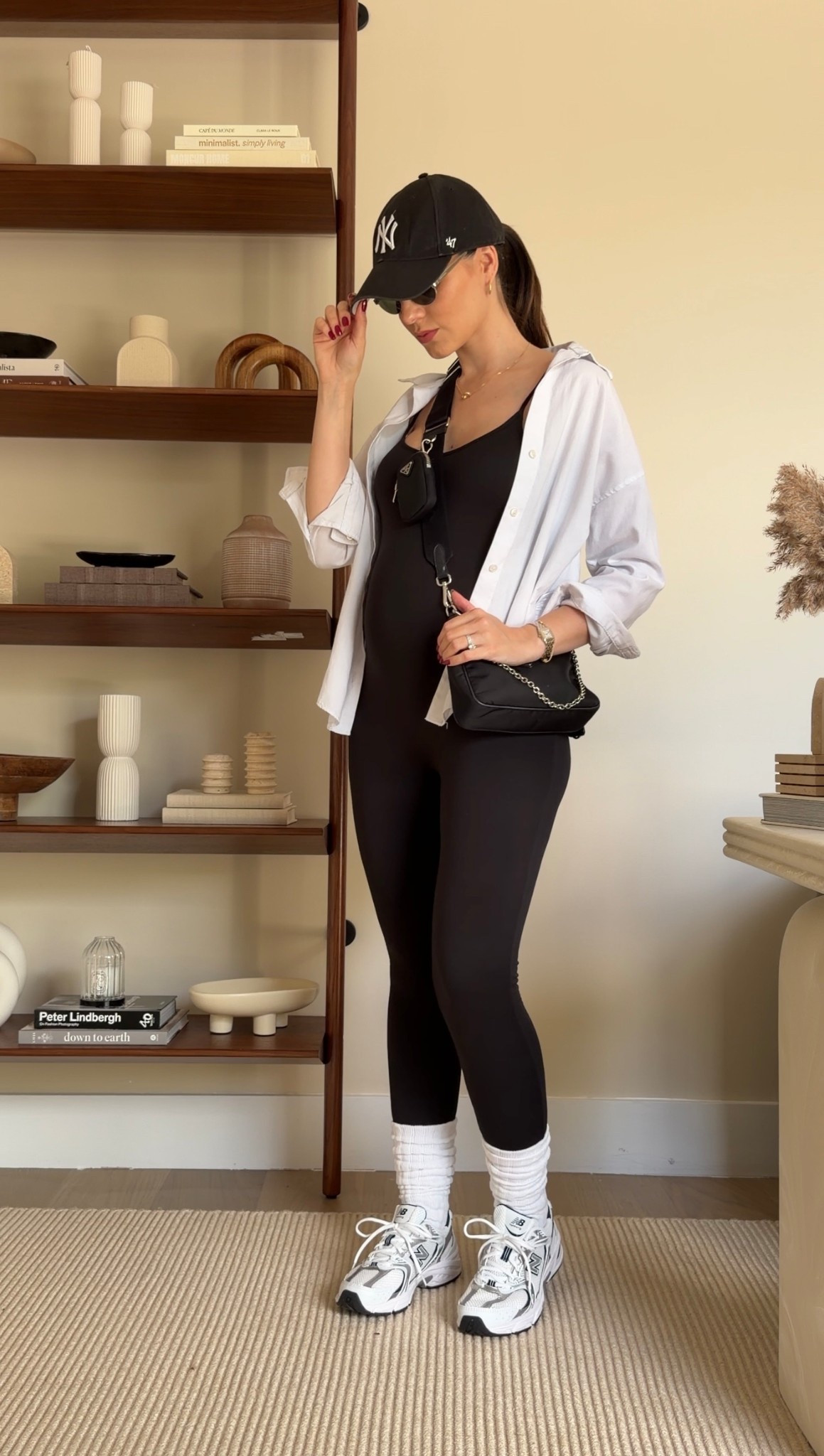 Casual chic bump friendly outfit for all pregnant ladies out there! I love this option to style a jumpsuit / onesie if you’re looking for something comfortable but still cool. 

This one is from  @Bumpsuit 

#LTKootd #LTKBump #LTKmomlife