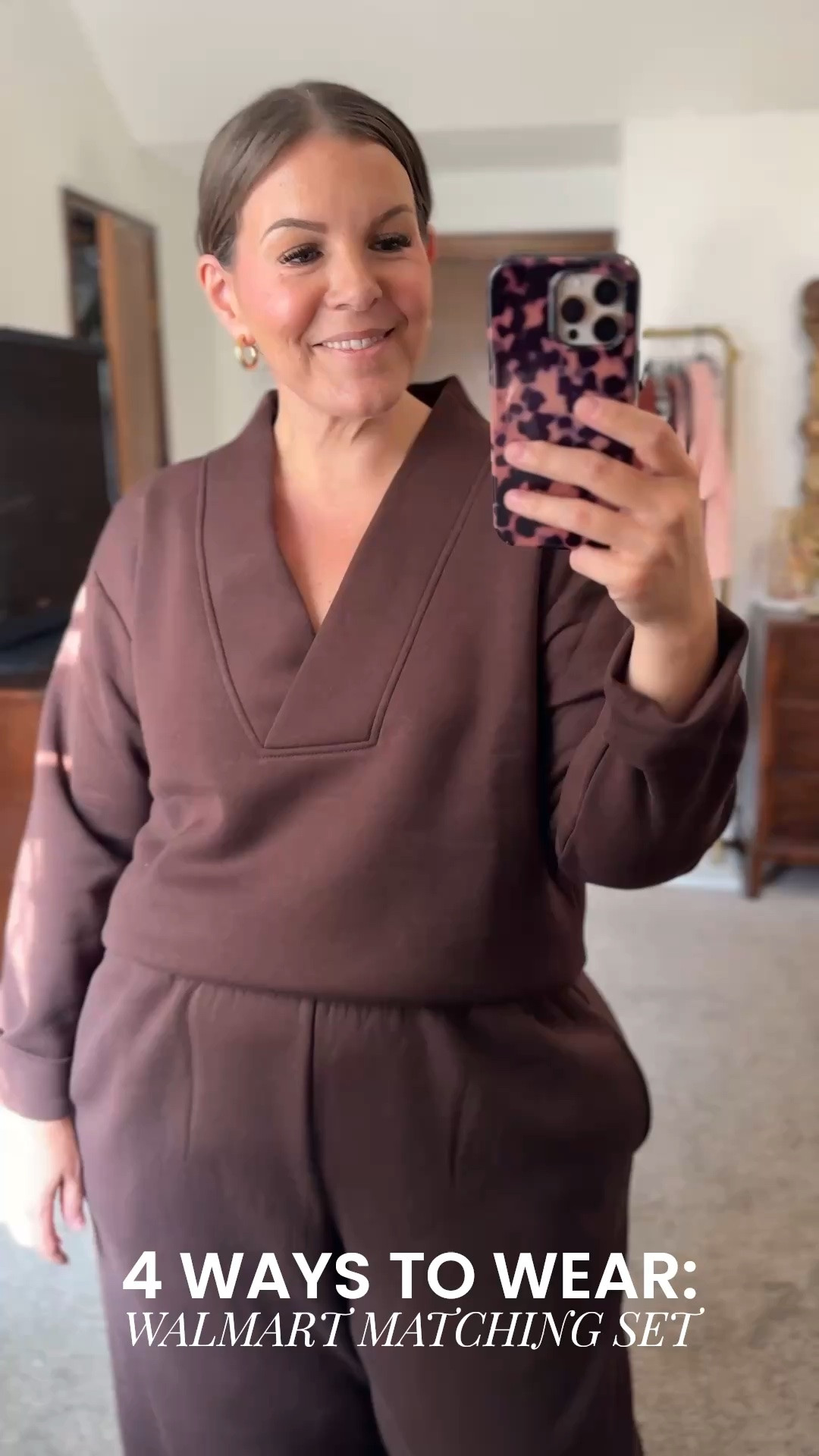 Four ways to wear this Walmart matching set! It's the perfect travel outfit but easy to tweak and turn into an easy outfit for busy moms. This set is midsize/plus size friendly in sizes 0X-5X!  

 #LTKootd #LTKmomlife #LTKMidsize