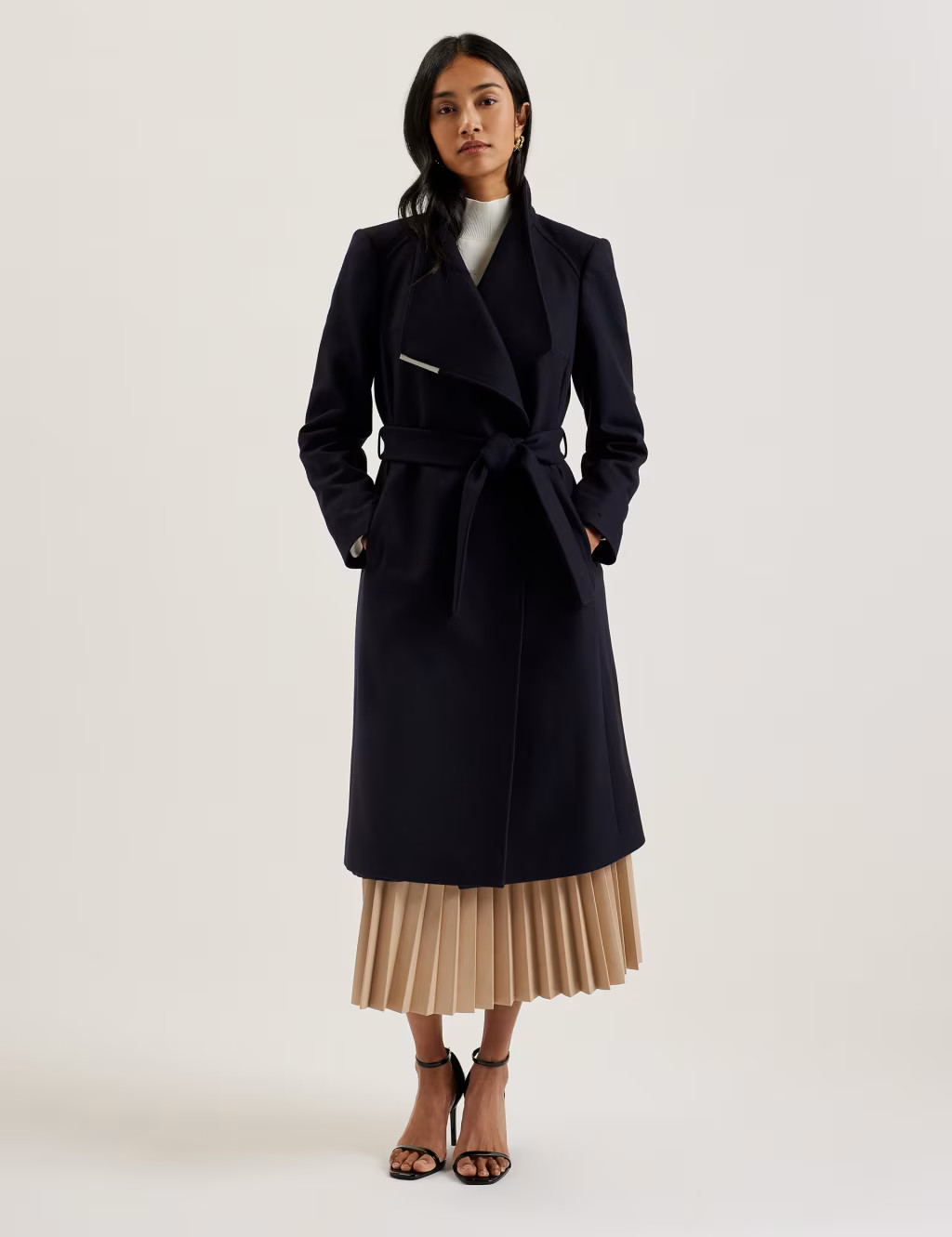 Wool Rich Belted Wrap Coat | Marks & Spencer (UK)