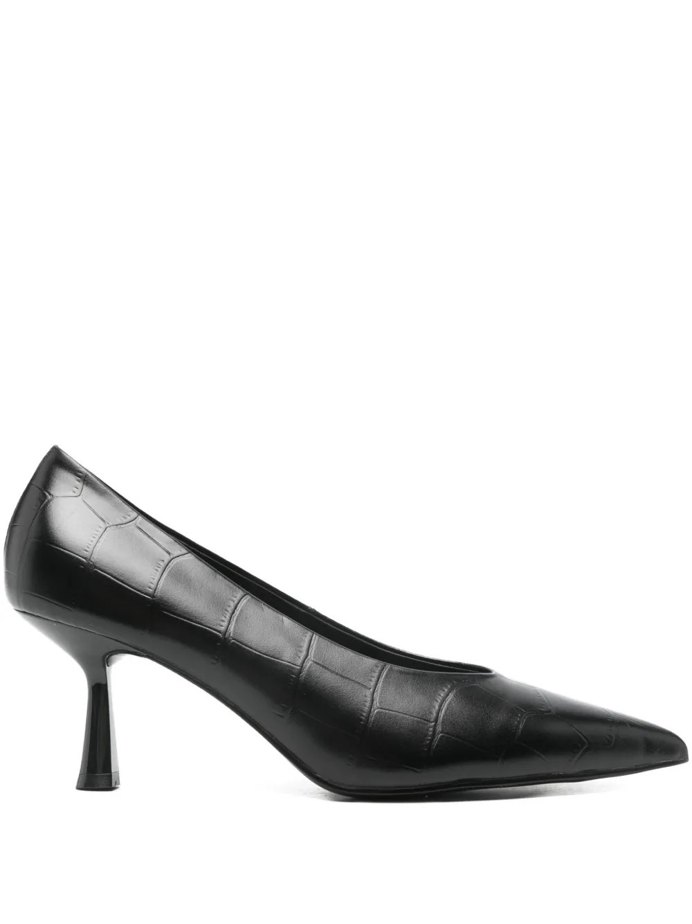 Bibi Lou 70mm pointed textured pumps - Black | Farfetch Global