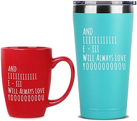 Romantic Gifts Idea for Wife Husband Girlfriend Boyfriend - And I Will Always Love You - 14 oz Re... | Amazon (US)