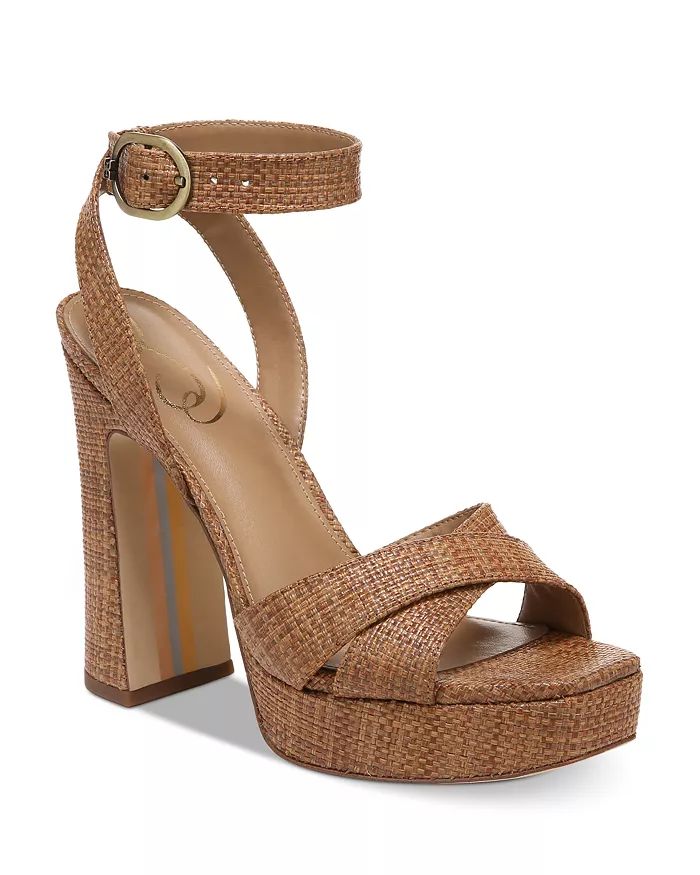 Kayna Square Toe Crossover Strap High Heel Sandals | Bloomingdale's (US)