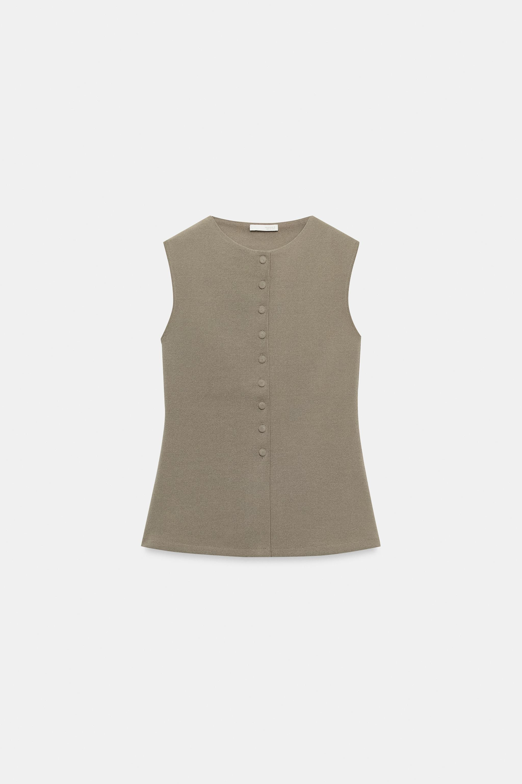 COVERED BUTTON WAISTCOAT | Zara UK