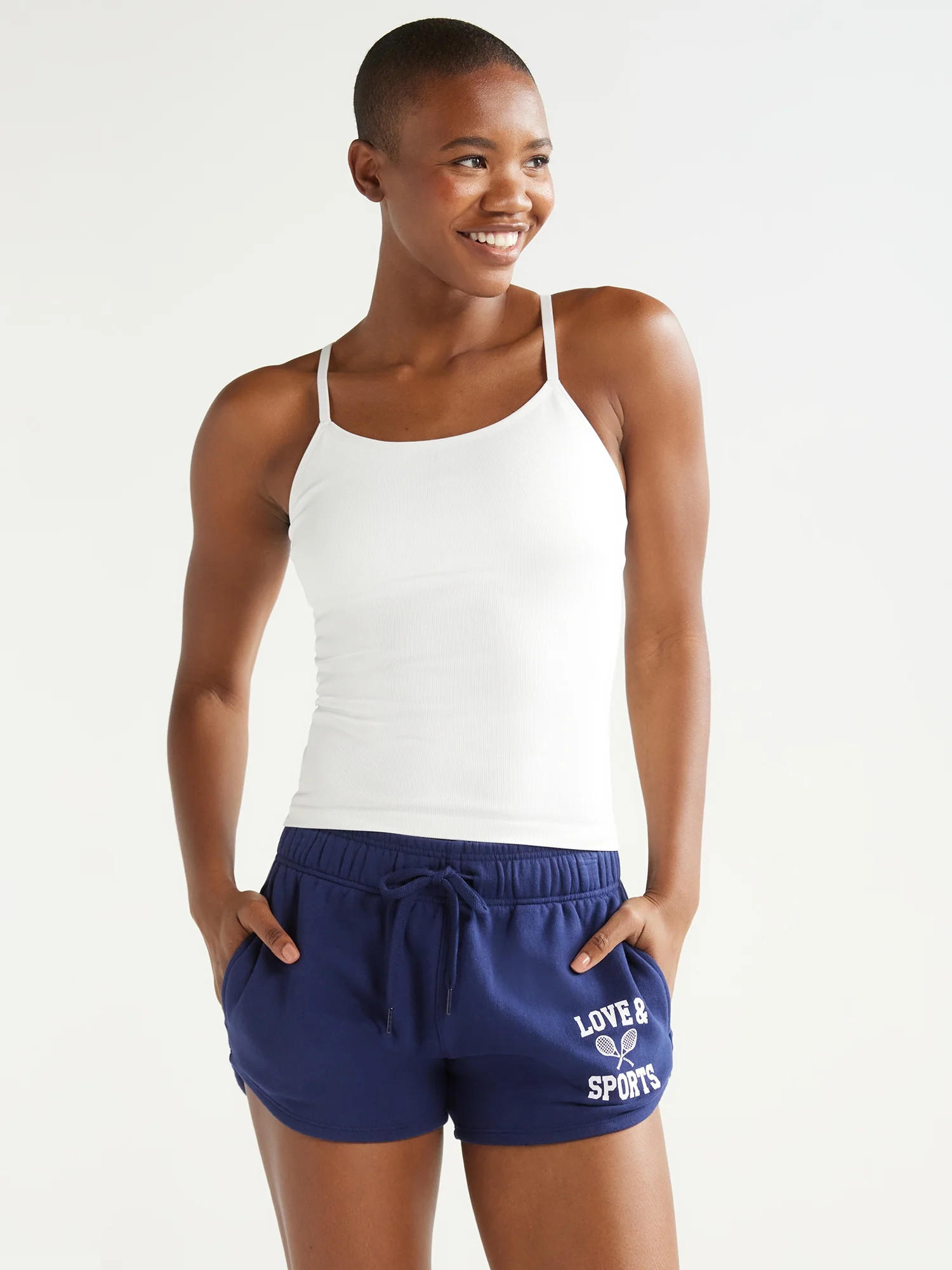 Love & Sports Women’s Seamless Cami Tank Top, Sizes XS-XXL | Walmart (US)