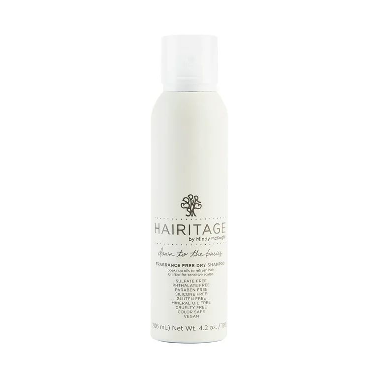 Hairitage Down to the Basics Dry Shampoo Spray with Rice Protein | Volumizer for Women & Men, 4.2... | Walmart (US)