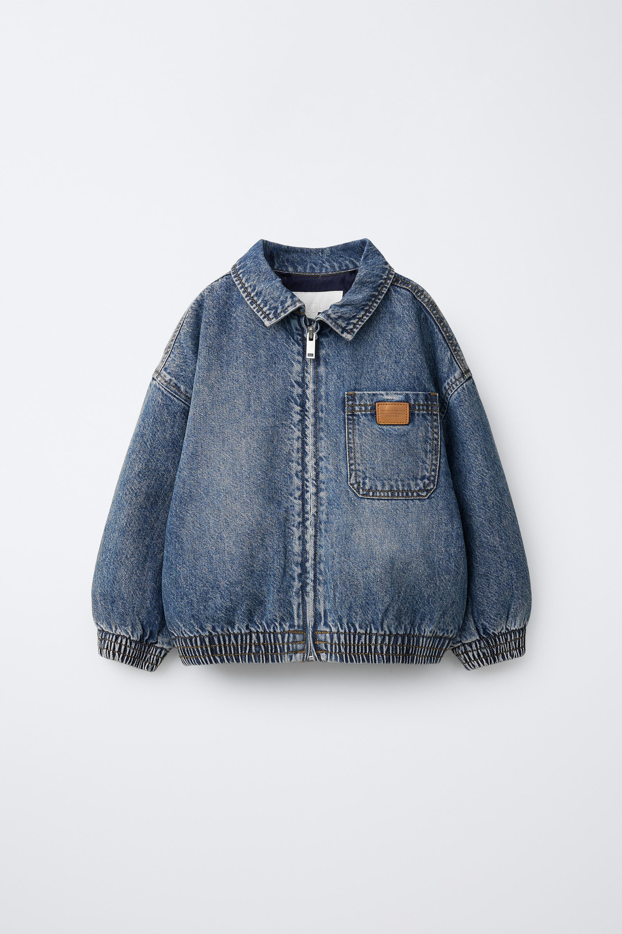 DENIM JACKET WITH REMOVABLE FLEECE HOODIE | Zara US