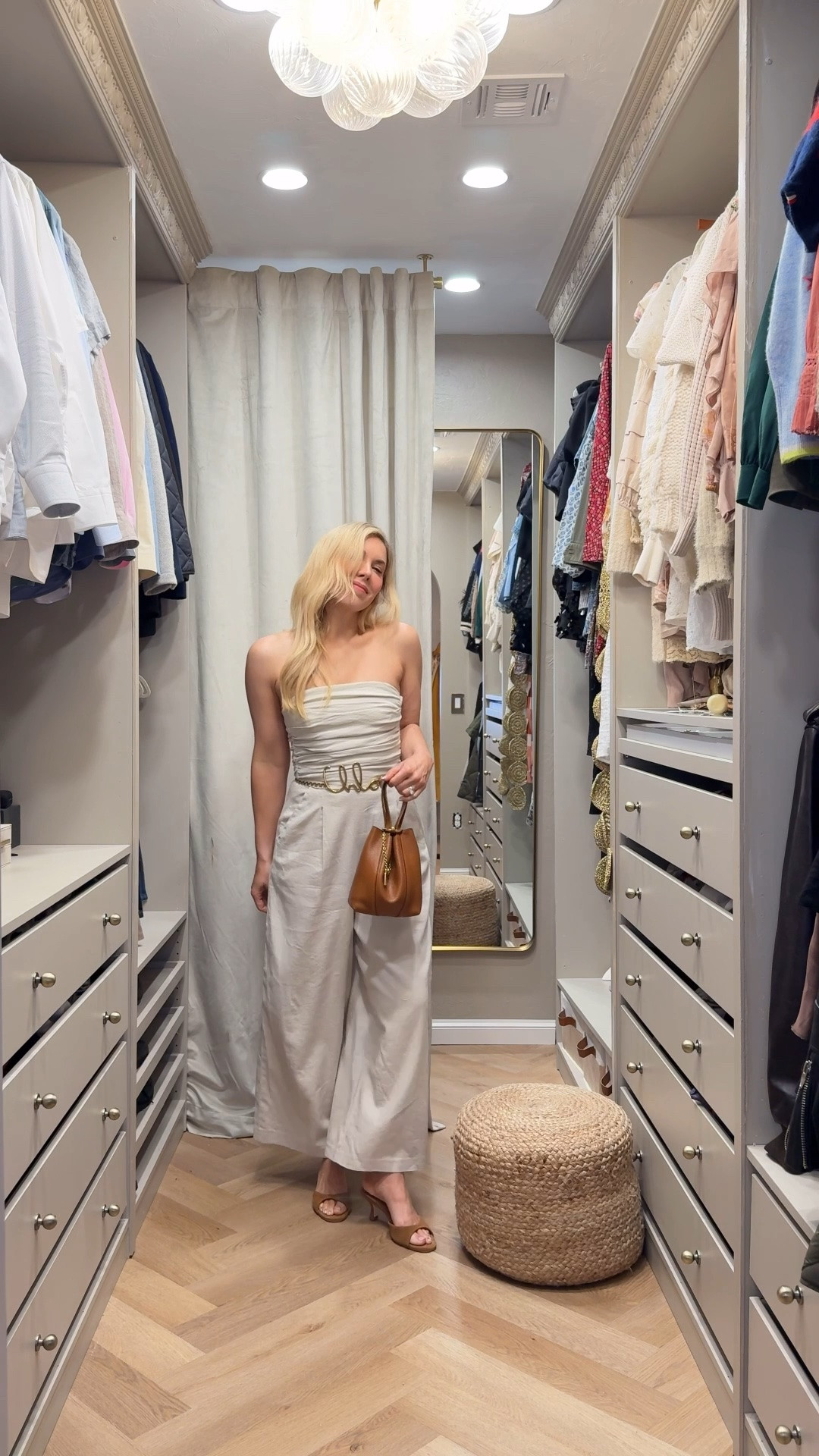 This is the perfect summer jumpsuit. (Stays up too!)
Linked to where to get this Chloe belt and Chloe bag for less 👏🏻

Summer outfit 
Summer
Vacation outfit

#LTKdayinmylife #LTKgrwm #LTKootd