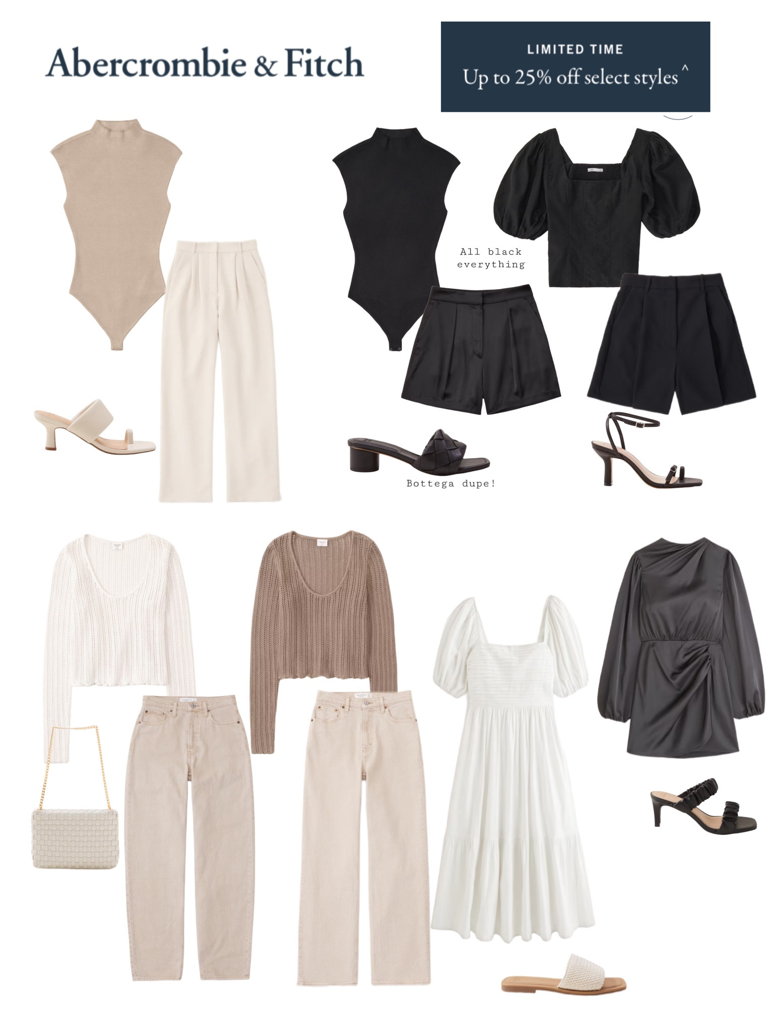 Abercrombie & Fitch sale!

Bottega dupe
Casual
Dressy
All black 

#LTKBacktoSchool #LTKsalealert