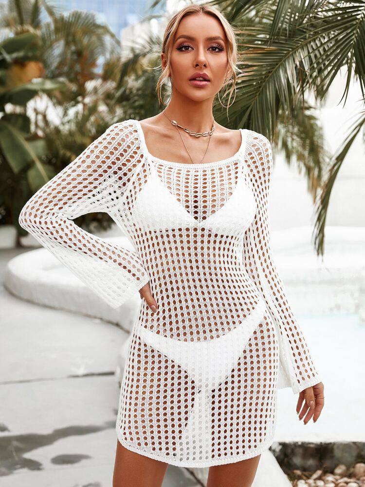 Hollow Out Knitted Cover Up
       
              
              $10.00  
        $12.49
       
... | SHEIN