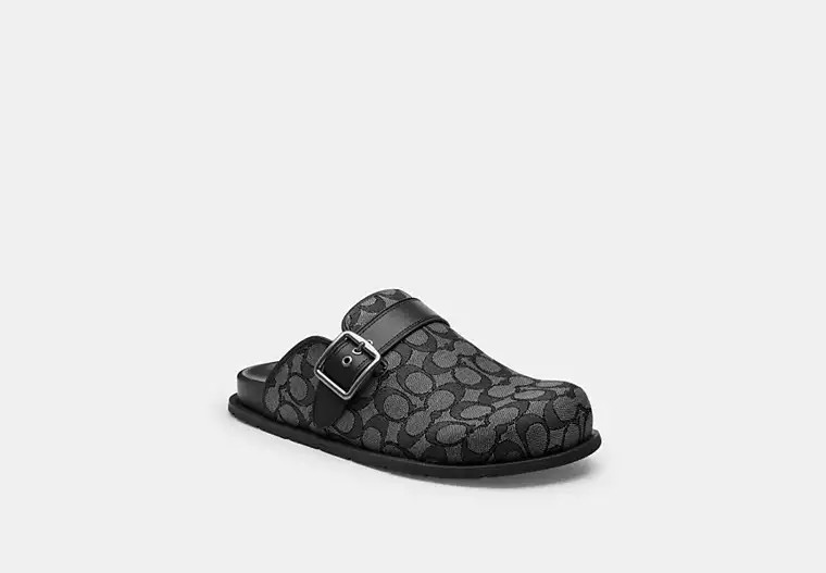 Buckle Clog In Signature Jacquard | Coach Outlet CA