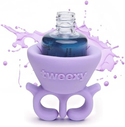 tweexy Wearable Nail Polish Holder Ring - Nail Polish Bottle Holder for Easy Application | Perfec... | Amazon (US)