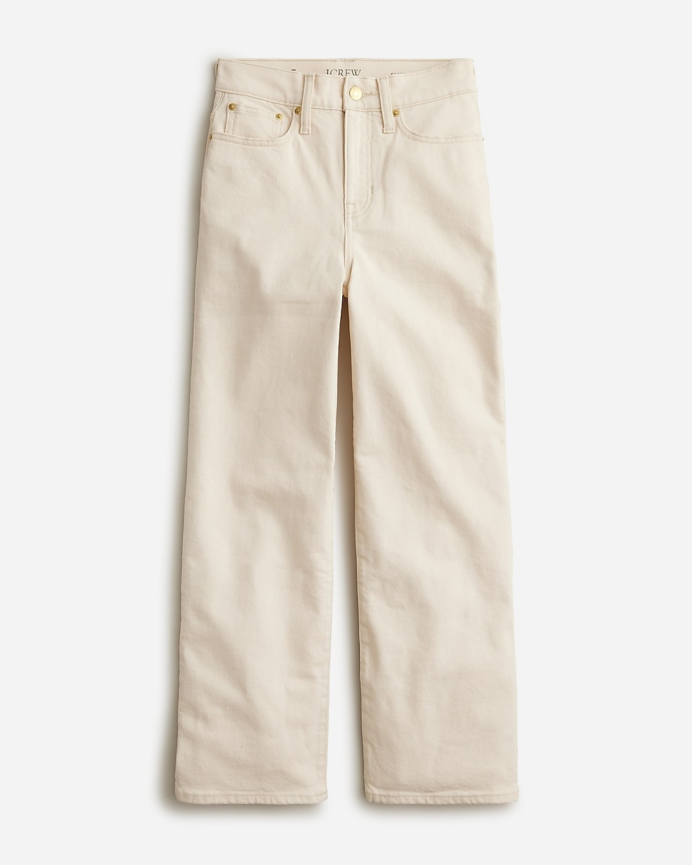 Slim wide-leg jean in ecru | J. Crew US
