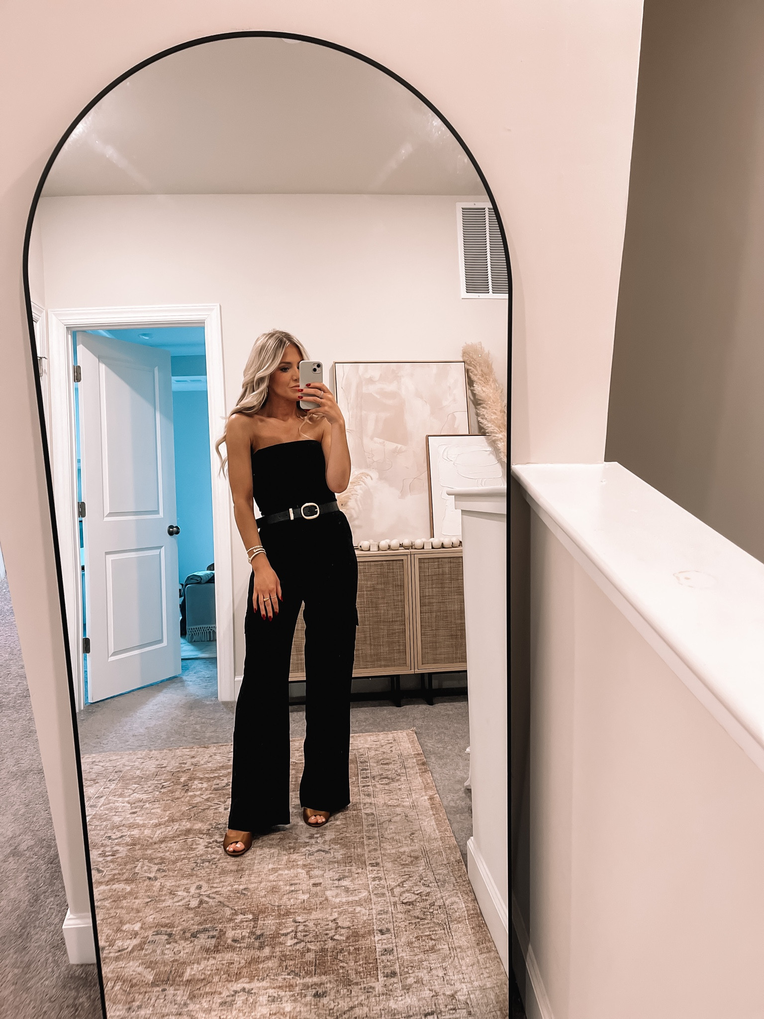 Weekend date night look. LOVE this jumpsuit! Wearing a 6. It’s still cold here so I paired with a little tweed jacket and it was so cute!

#LTKSeasonal #LTKstyletip #LTKfindsunder100