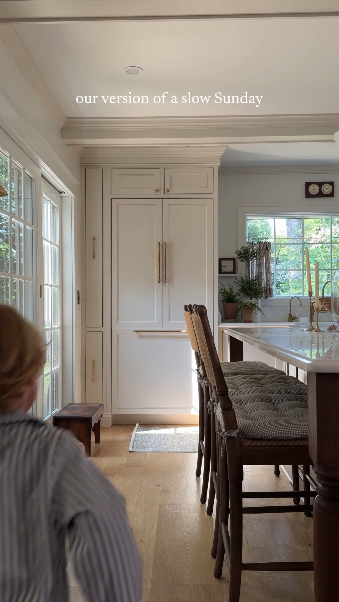 Here’s your reminder that romanticizing your life doesn’t have to mean making it look perfect. While it’s a pretty kitchen that we’re grateful for, a slow Sunday morning, and toddler doing laps around the island before tackling his dad is the actual dream. 

The house is rarely quiet, nothing stays perfectly styled for long, and that’s what makes it all feel like home. I’m here to inspire this same balance in your home, too!

Comment SHOP and I’ll send you links to everything you see here.