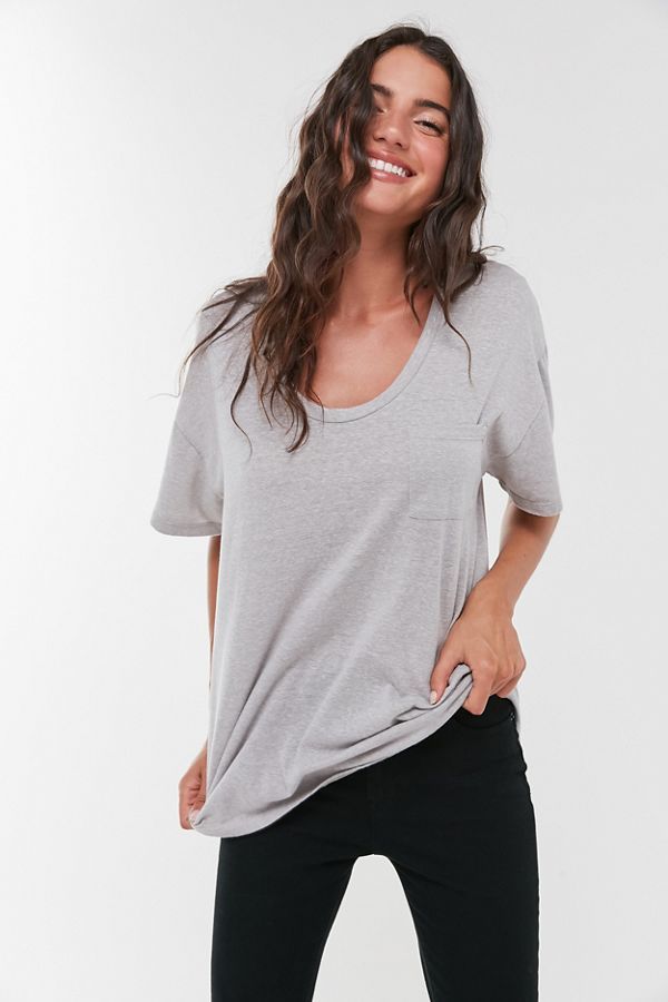 Truly Madly Deeply Scoop Neck Pocket Tunic Tee | Urban Outfitters (US and RoW)
