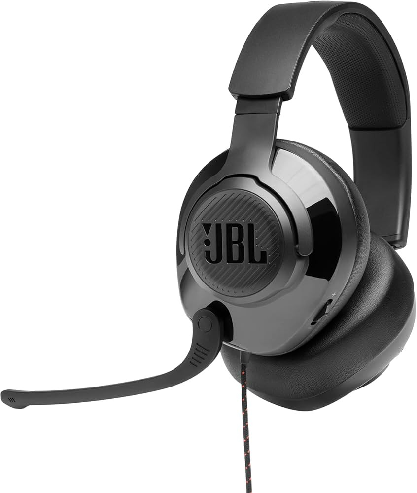 JBL Quantum 200 - Wired over-ear gaming headset with Voice focus directional flip-up mic and memo... | Amazon (US)