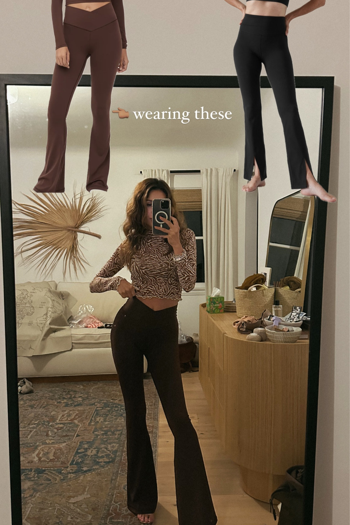 Flare legging goodness - I love both of these. the split hem have more compression and I have petite in that pair. for the cross front aerie style I wear an xs regular length. 

#LTKstyletip