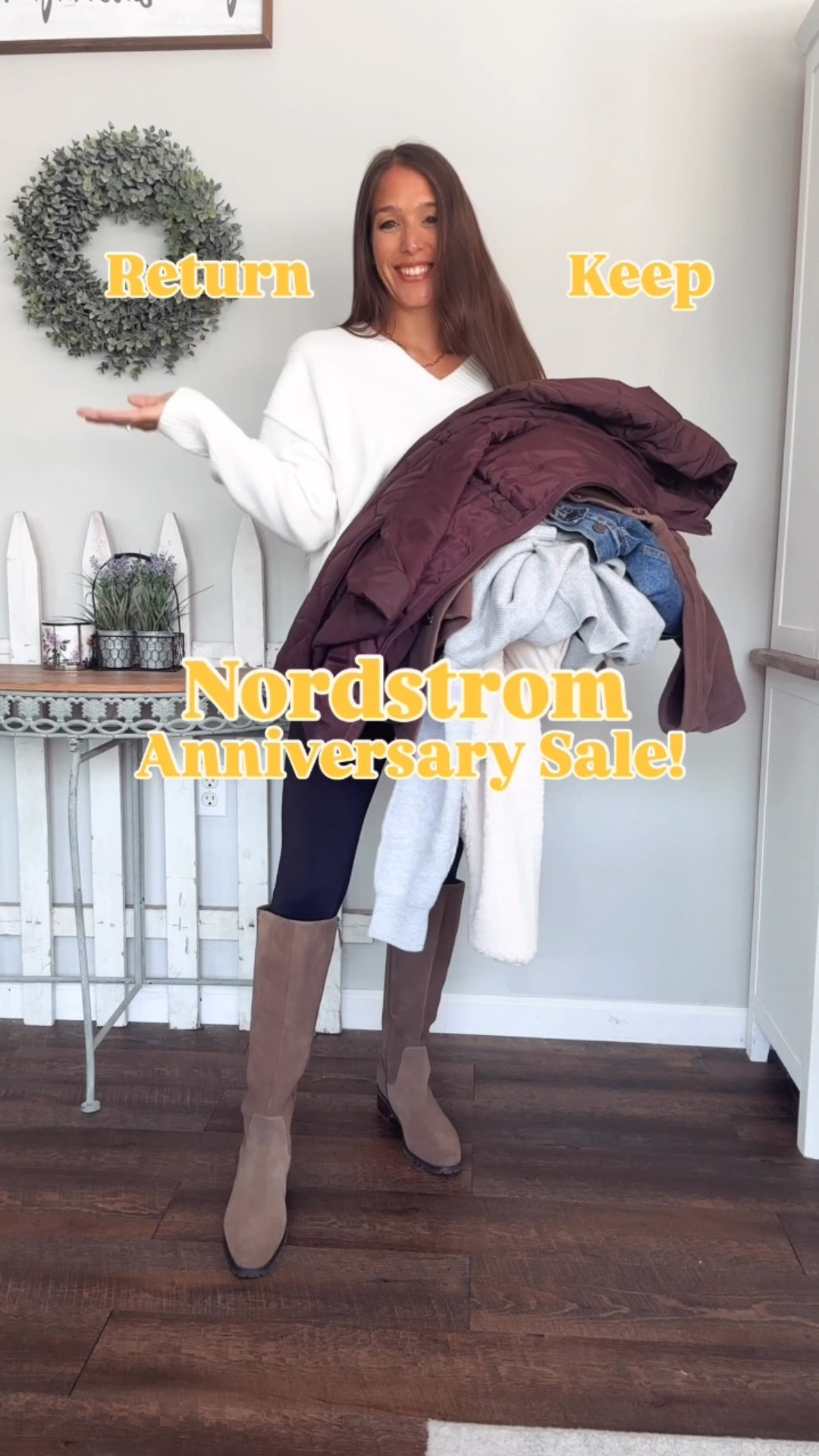 Nordstrom anniversary sale! Wearing XS in all tops and jackets 
Boots tts 

#LTKFindsUnder50 #LTKSaleAlert #LTKStyleTip