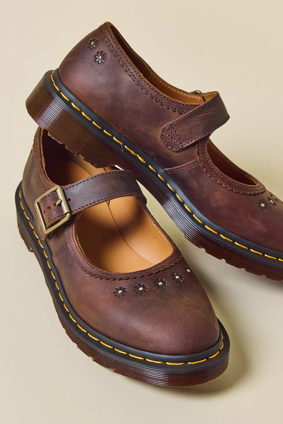 Dr. Martens Women's Mary Jane Flower Shoes | Urban Outfitters (US and RoW)