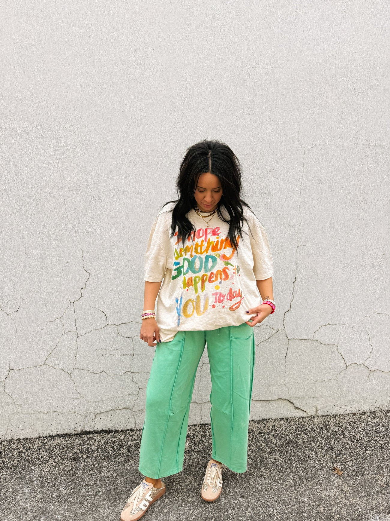 good things happen graphic tee | Etta+East