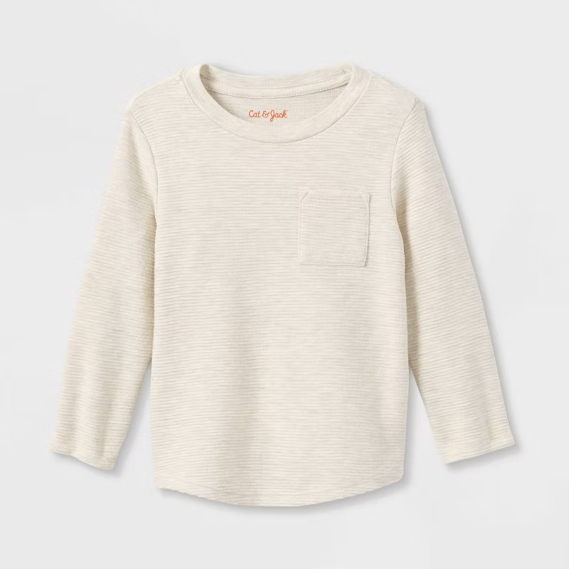 Toddler Boys' Ottoman Long Sleeve Knit T-Shirt - Cat & Jack™ | Target