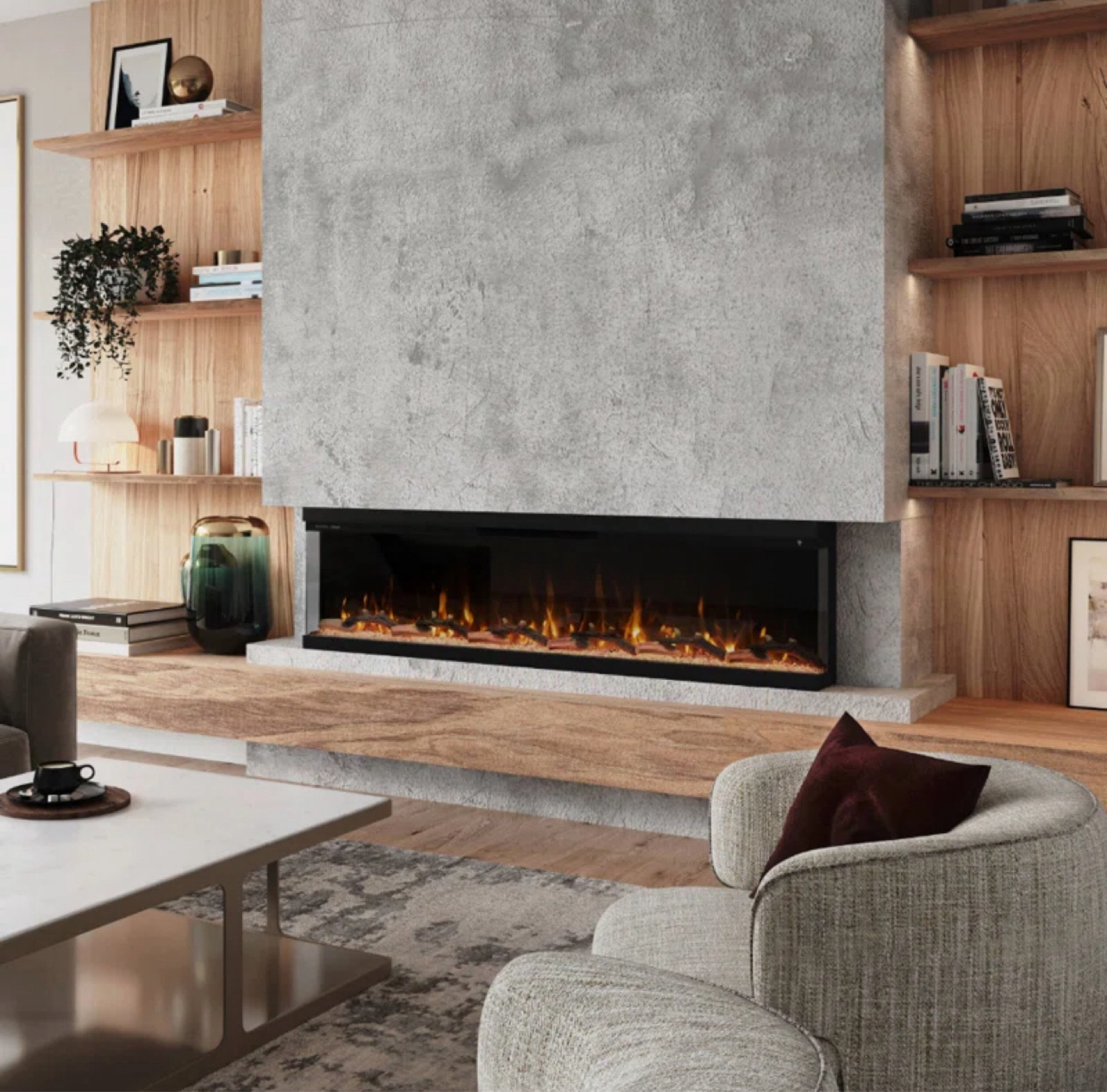 Modern Ember Skyline Linear Multi Sided Smart Electric Fireplace

#LTKHome #LTKStyleTip #LTKHoliday