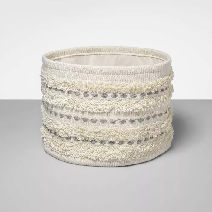 Soft Rug Basket With Detail White - Opalhouse™ | Target