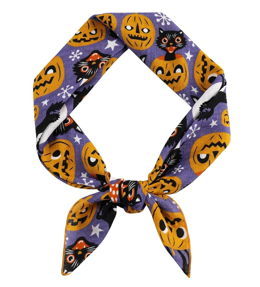 GERINLY Holiday Neckerchief Festival Print Square Scarf Fashion Head Wrap Ponytail Accessories fo... | Amazon (US)