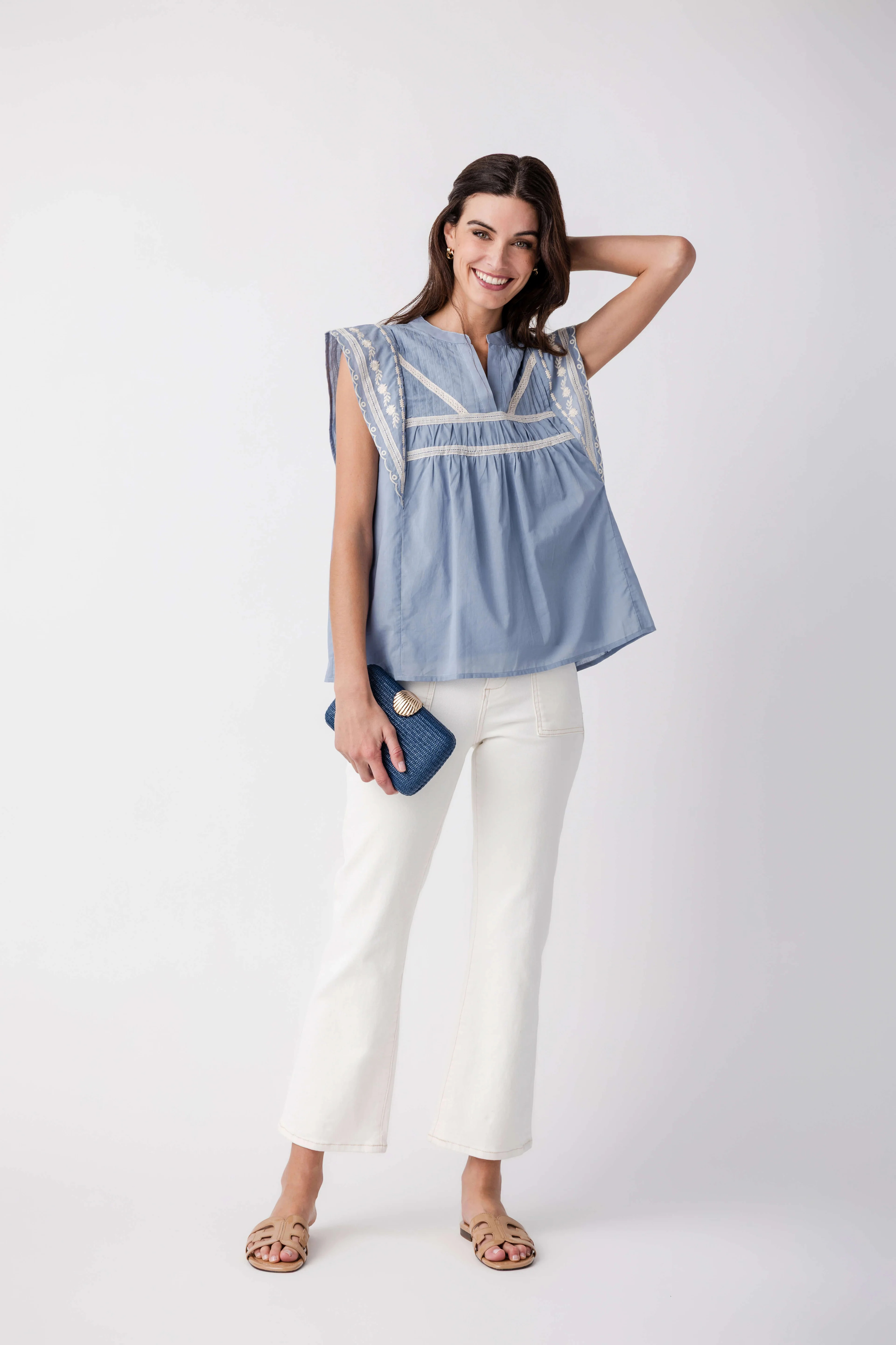 Risen Rosie Ankle Flare Jeans | Social Threads