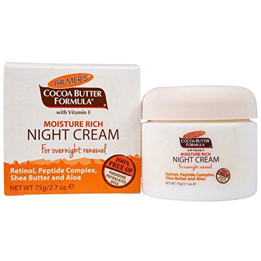 Palmers Moisture Rich Night Cream for Overnight Renewal 2.7oz Each | Walmart (US)