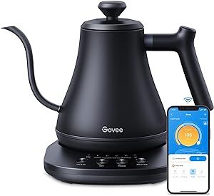 Govee Smart Electric Kettle, WiFi Variable Temperature Gooseneck Pour Over Kettle and Tea Kettle,... | Amazon (US)