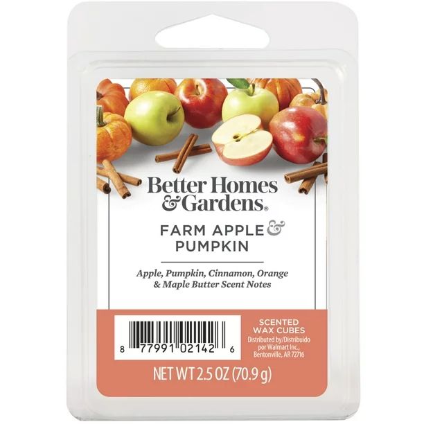 Farm Apple Pumpkin Scented Wax Melts, Better Homes & Gardens, 2.5 oz (1-Pack) | Walmart (US)