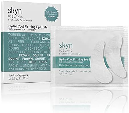 skyn ICELAND Hydro Cool Firming Eye Gels: Under-Eye Gel Patches to Firm, Tone and De-Puff Under-E... | Amazon (US)