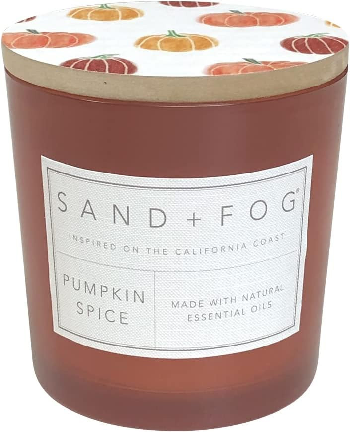 Sand + Fog Scented Candles - Pumpkin Spice - Additional Scents and Sizes - 3 Wicks 100% Cotton Le... | Amazon (US)