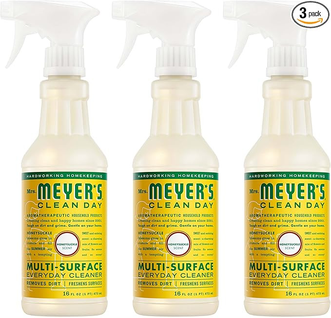 MRS. MEYER'S CLEAN DAY Multi-Surface Everyday Cleaner, Honeysuckle Scent, 16 Fl Oz Bottle - 3 Pac... | Amazon (US)