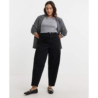 Simply Be Black Barrel Leg Jean | Simply Be (UK)