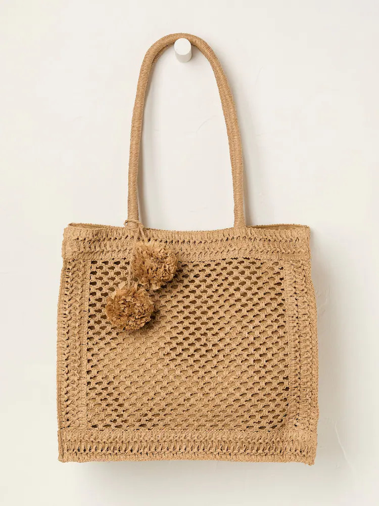 FatFace Natural Straw Shopper Bag | Next EU