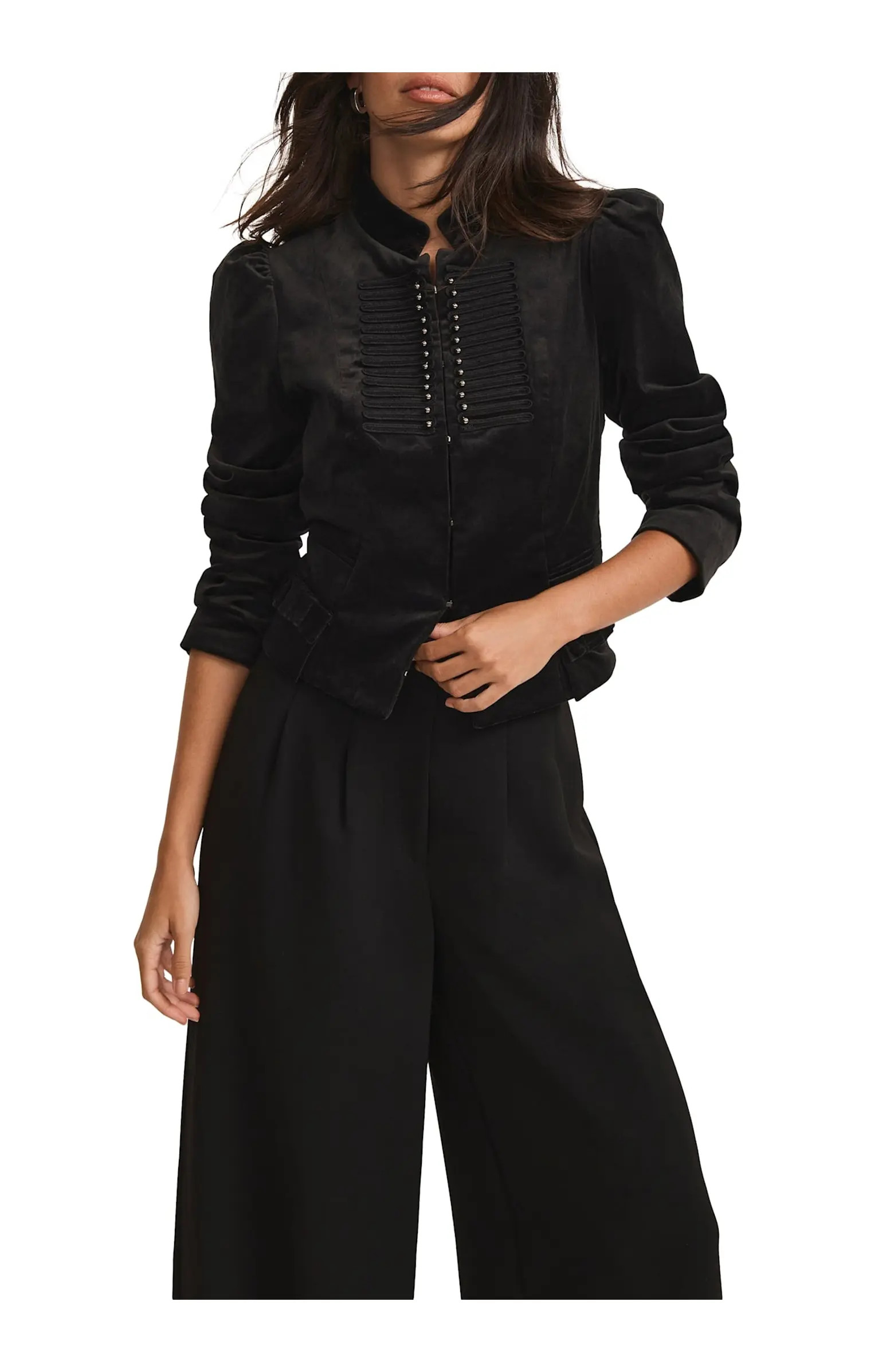 Velvet Military Jacket | Nordstrom