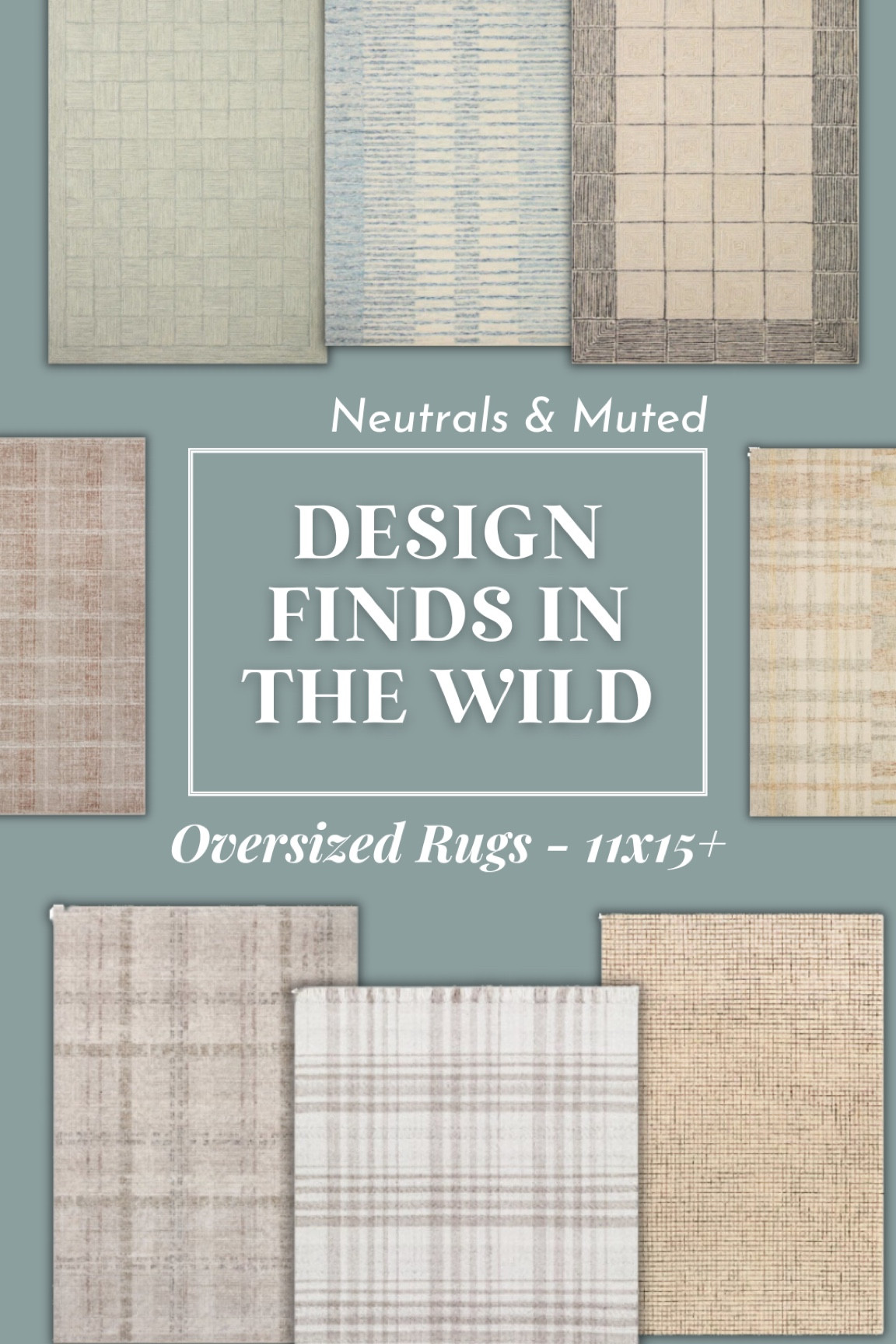 My design client needs an oversized rug for a conference room to match brown leather chairs, gray carpet, white walls, a black accent wall, and warm wood accents. These neutrals and muted patterns would be a perfect fit. Oversized rugs that look good are hard to find! Sharing a few I found while designing today. 



#LTKhome