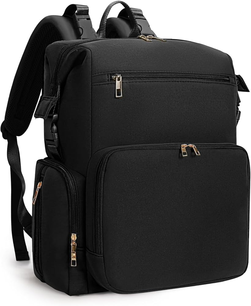 CEI-CEI Large Black Diaper Bag Backpack | Amazon (US)