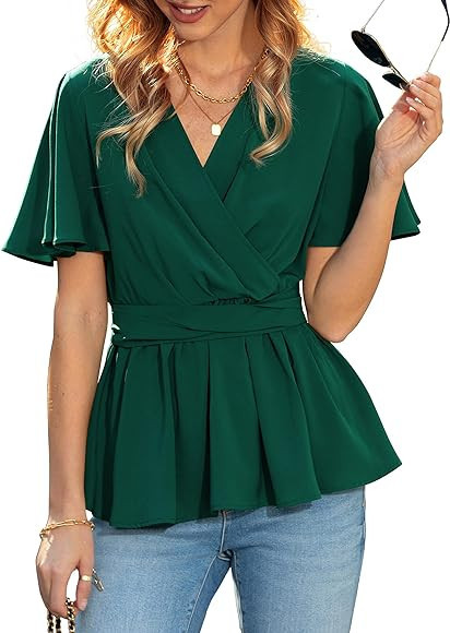 Peplum wrap top | Amazon (US)