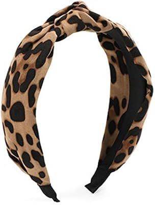 Leopard Print Headband for Women Girls - Wide Striped Knotted Bow Headbands Cheetah Hairband Hair... | Amazon (US)