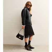 Women's Black Lace Trim Slip Skirt New Look | New Look (UK)