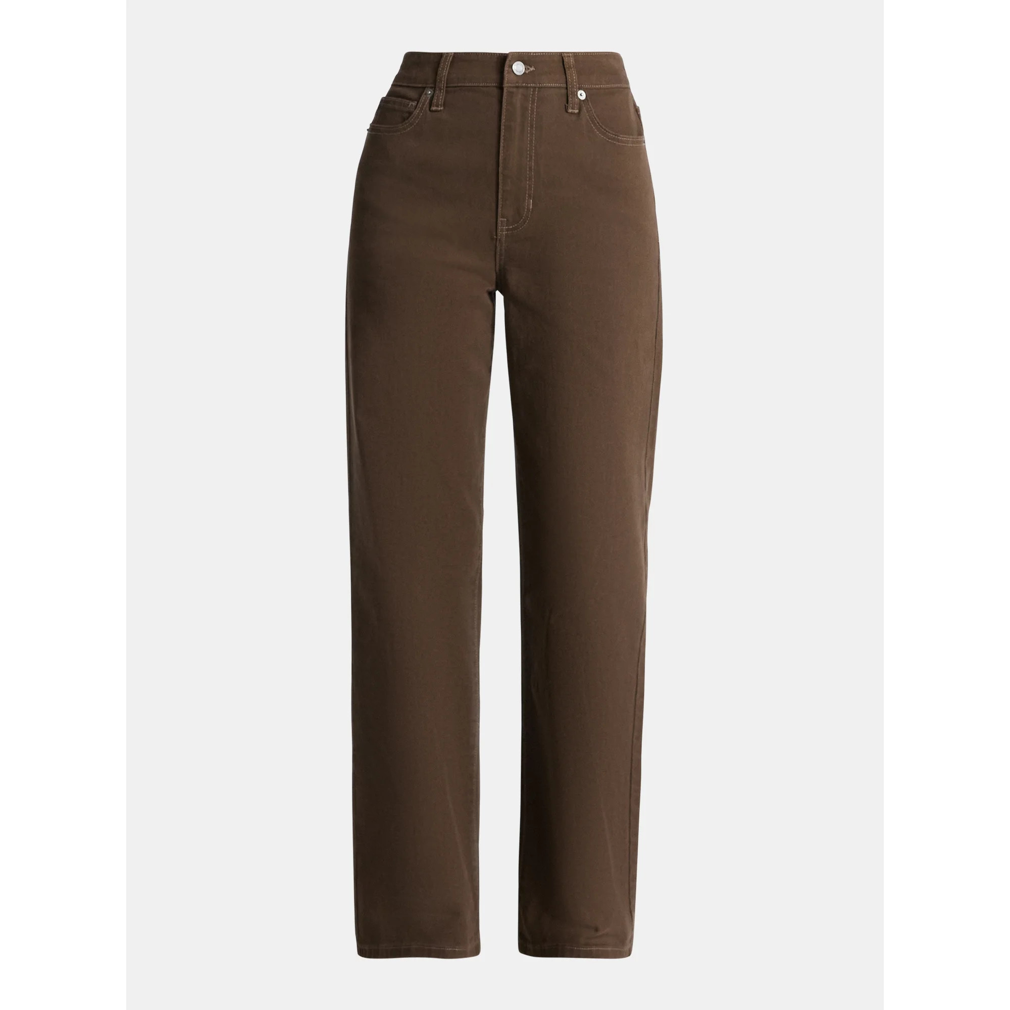 No Boundaries High Rise Baggy Wide Leg Jeans, 32'' Inseam, Women’s and Women's Plus - Walmart.c... | Walmart (US)