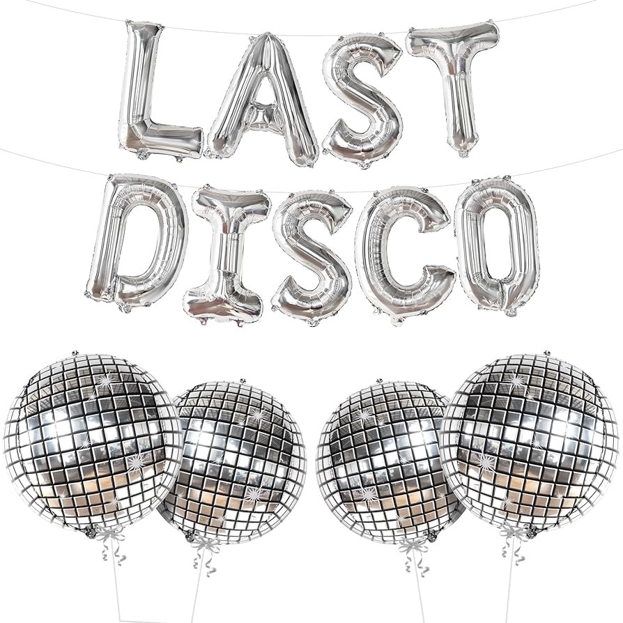 KatchOn, Big Silver Last Disco Balloons Set - 22 Inch, Pack of 13 | Last Disco Bachelorette Party... | Amazon (US)